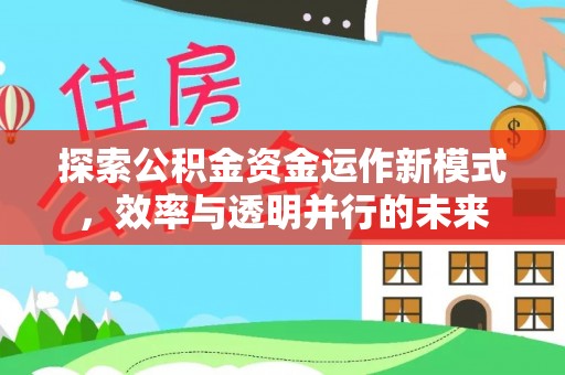 双牌探索公积金资金运作新模式，效率与透明并行的未来