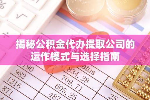 双牌揭秘公积金代办提取公司的运作模式与选择指南