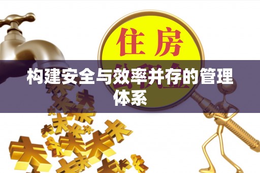 双牌构建安全与效率并存的管理体系