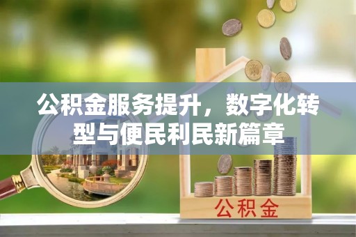 双牌公积金服务提升，数字化转型与便民利民新篇章