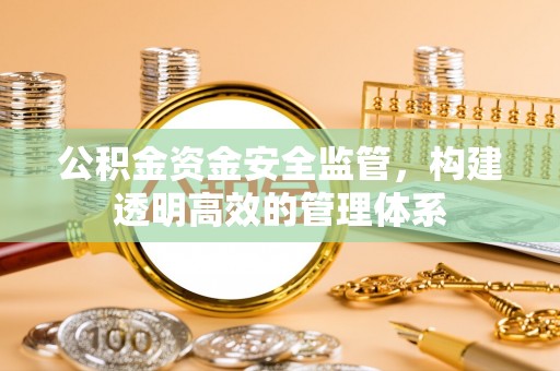 双牌公积金资金安全监管，构建透明高效的管理体系