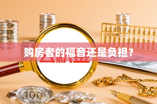 双牌购房者的福音还是负担？