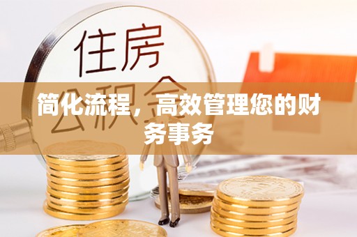 双牌简化流程，高效管理您的财务事务