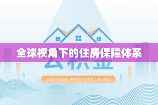 双牌全球视角下的住房保障体系